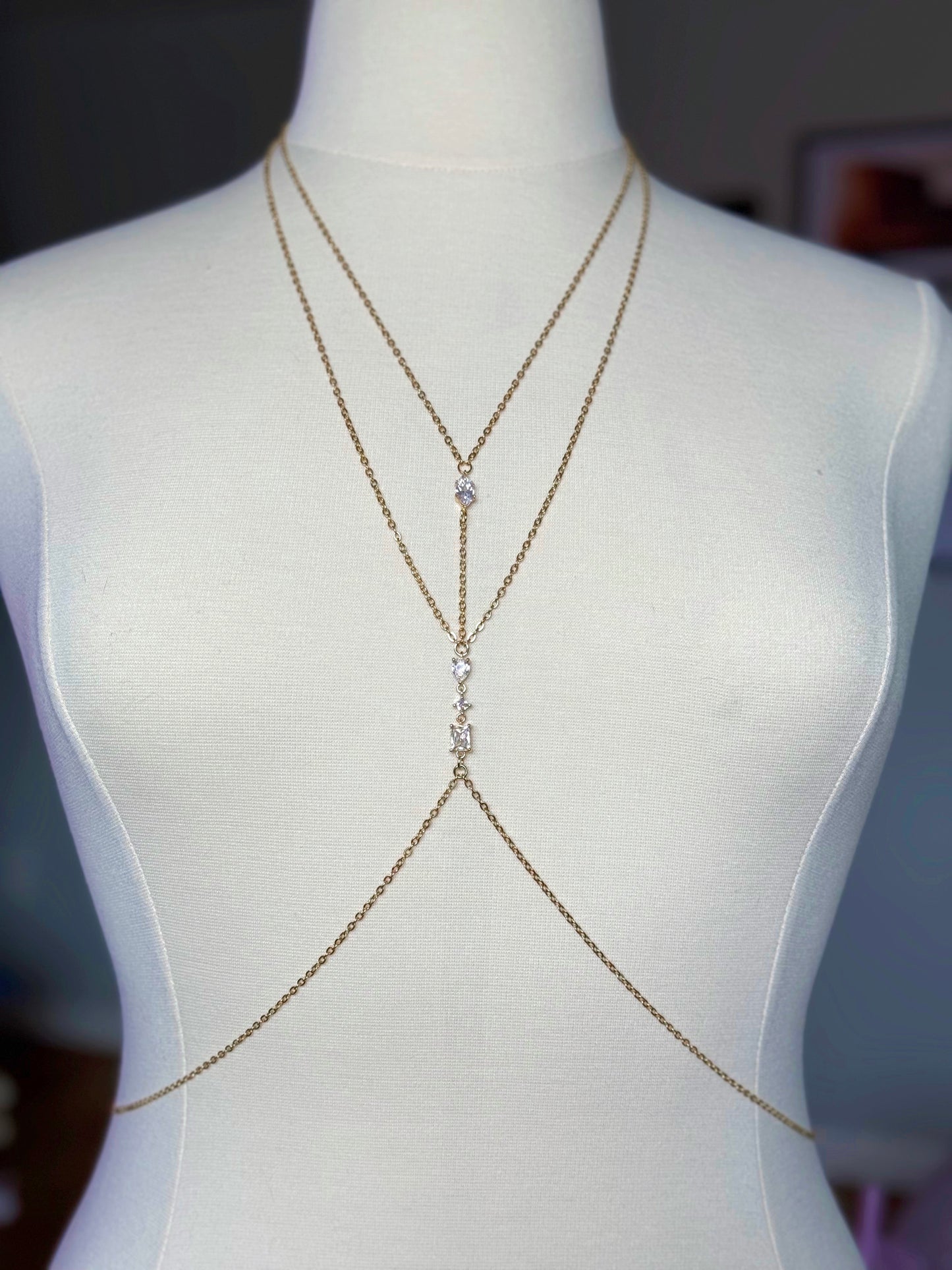 L Gold Body Chain
