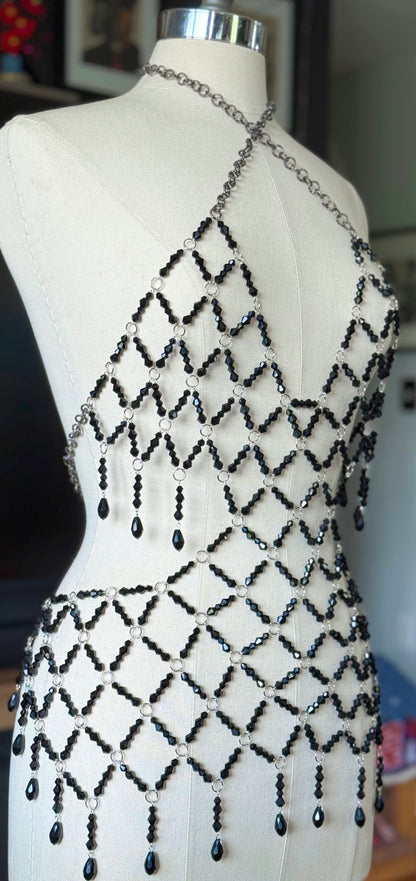 RTS S-2X Beaded Mini Dress