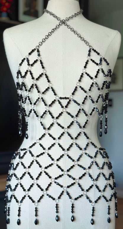 RTS S-2X Beaded Mini Dress