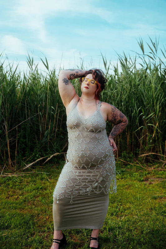 Ready To Ship 2X Crystal Dress